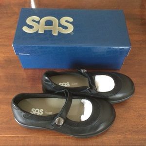 SAS Step Out Black 7.5W comfort mary jane shoe